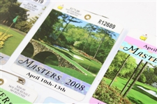 2007, 2008, 2009, 2010, & 2011 Masters Tournament SERIES Badges
