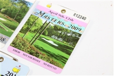 2007, 2008, 2009, 2010, & 2011 Masters Tournament SERIES Badges