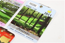 2003, 2009, & 2011 Masters Tournament SERIES Badges #R13219, #R12239, & #R02268