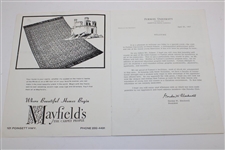 1967 Arnold Palmer Exhibition at Furman University Golf Course Program & Ticket #3539