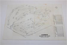 1967 Arnold Palmer Exhibition at Furman University Golf Course Program & Ticket #3539