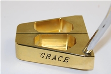 Greg Chalmers 2011 Australian PGA Winner Bobby Grace Gold Plated Left Handed Putter