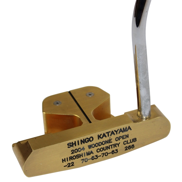 Shingo Katayama 2004 Woodone Open Winner Bobby Grace Gold Plated Putter