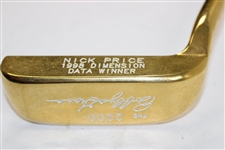 Nick Price 1998 Dimension Data Winner Bobby Grace Gold Plated Putter