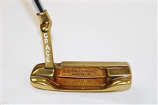Robert Allenby 1996 Alamo English Open Winner Bobby Grace MnBr Gold Plated Putter