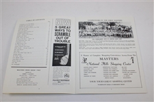 1965 April in Augusta 'Masters Week' Booklet with Paiting Sheet & Enveloped Taped on Inside