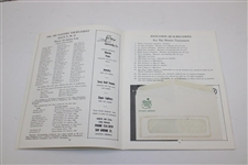1965 April in Augusta 'Masters Week' Booklet with Paiting Sheet & Enveloped Taped on Inside