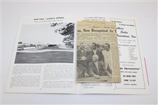 1965 April in Augusta 'Masters Week' Booklet with Paiting Sheet & Enveloped Taped on Inside
