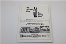 1965 April in Augusta 'Masters Week' Booklet with Paiting Sheet & Enveloped Taped on Inside