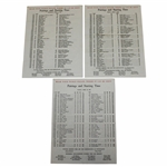 1966 Masters Tournament Thursday, Friday, & Saturday Pairing Sheets - Jack Nicklaus Winner