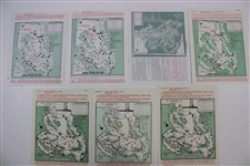 Seven (7) Masters Tournament Thursday Pairing Sheets - 1984, 1989, 1990, 1992, 1995, 1998, & 2005