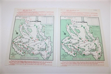 Eight (8) Masters Tournament Friday Pairing Sheets - 1973, 1974, 1975, 1976, 1977, 1978, 1980, & 1982 