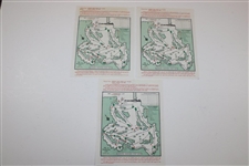 1987, 1988, & 1989 Masters Tournament Sunday Pairing Sheets