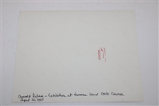 Arnold Palmer Signed Original Photo with 'Best Wishes' JSA ALOA