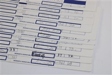 Ten (10) 1995 Royal Caribbean Classic Official Match Used & Signed Scorecards Inc. Major Winner George Archer JSA ALOA