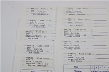 Ten (10) 1995 Royal Caribbean Classic Official Match Used & Signed Scorecards Inc. Major Winner George Archer JSA ALOA