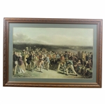 The Grand Match at St. Andrews Framed Color Picture with Engraving Key on Back