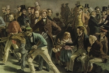 The Grand Match' at St. Andrews Framed Color Picture with Engraving Key on Back
