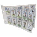 Full Set of W.A. & A.C. Churchmans Cigarettes Series of Fifty (50) Prominent Golfers Golf Cards