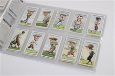 Full Set of W.A. & A.C. Churchman's Cigarettes Series of Fifty (50) Prominent Golfers Golf Cards