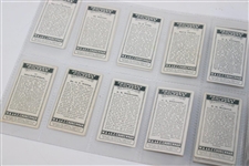 Full Set of W.A. & A.C. Churchman's Cigarettes Series of Fifty (50) Prominent Golfers Golf Cards