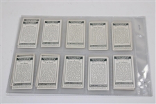 Full Set of W.A. & A.C. Churchman's Cigarettes Series of Fifty (50) Prominent Golfers Golf Cards