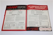 1942 $15k Tam O'Shanter & All-American Amateur Golf Tournament Invitation & Application Form