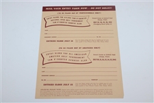 1942 $15k Tam O'Shanter & All-American Amateur Golf Tournament Invitation & Application Form