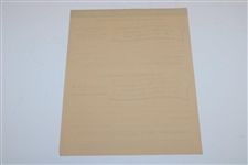 1942 $15k Tam O'Shanter & All-American Amateur Golf Tournament Invitation & Application Form