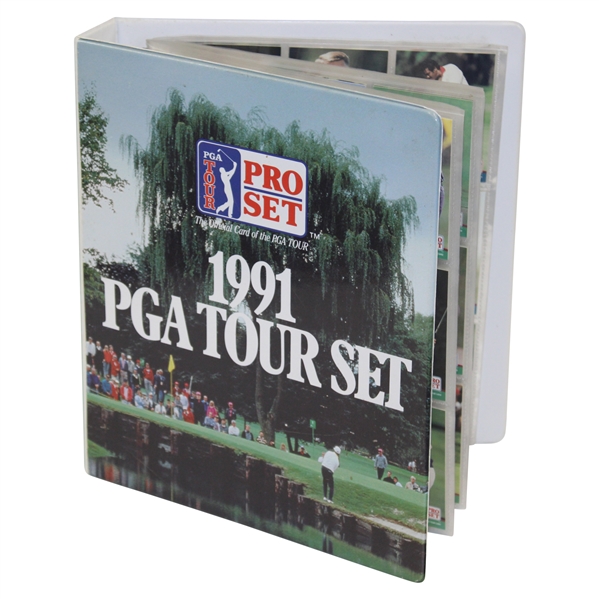 1991 PGA Tour Pro-Set Golf Cards in Binder