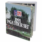 1991 PGA Tour Pro-Set Golf Cards in Binder