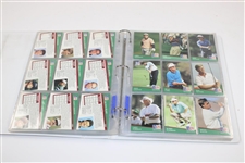 1991 PGA Tour Pro-Set Golf Cards in Binder