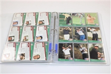 1991 PGA Tour Pro-Set Golf Cards in Binder