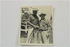 Set of Four (4) Black & White Joe Louis Golfing Photos