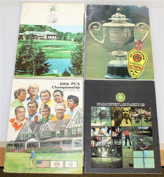 (8) PGA Championship Official Programs - 1965, 1973, 1978, 1980-1981, 1983, & 1985-1986