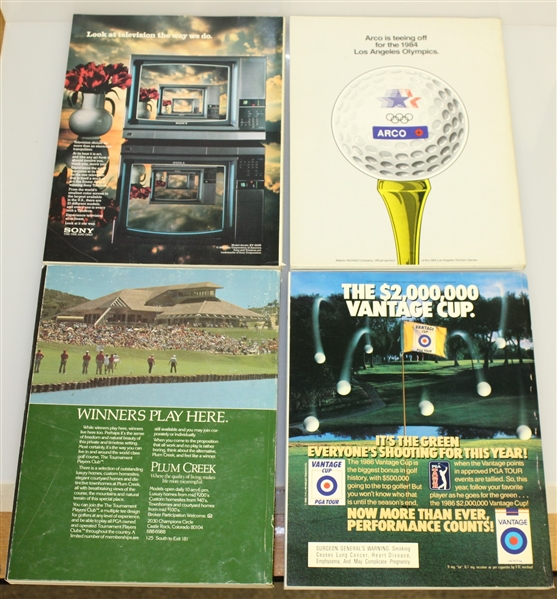 (8) PGA Championship Official Programs - 1965, 1973, 1978, 1980-1981, 1983, & 1985-1986