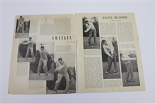 Two Henry 'H.G.' Picard Alex Morrison Stamped Photos with Three Articles Where Used