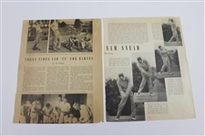 Two Henry 'H.G.' Picard Alex Morrison Stamped Photos with Three Articles Where Used