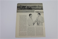Two Henry 'H.G.' Picard Alex Morrison Stamped Photos with Three Articles Where Used