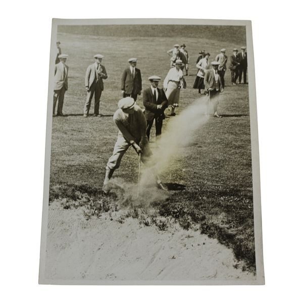 J.H. Kirkwood in Trouble at "East Neuk" Bunker Before 2nd Green at Gleneagles Sport & General Press Photo - Victor Forbin Collection