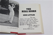 1976 'Gene Littler: The Real Score' Signed by Gene Littler - in Dust Jacket