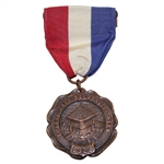 1922 Toledo Park Recreation Department Week Golf Approaching Champion Medal with Tricolor Ribbon & Bar Pin
