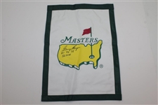 Gary Player Signed Undated Masters Garden Flag with Years Won & '52 Times' Notation