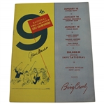 Jack Burke Signed 1950 Bing Crosby National Pro-Am Official Program JSA ALOA