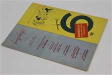 Jack Burke Signed 1950 Bing Crosby National Pro-Am Official Program JSA ALOA