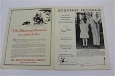 Jack Burke Signed 1950 Bing Crosby National Pro-Am Official Program JSA ALOA