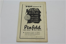 1951 Walker Cup at Birkdale Official Program - May 11th & 12th