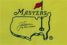 Jack Nicklaus Signed Undated Masters Embroidered Flag with Years Won JSA ALOA