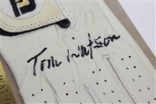 Tom Watson Signed Mounted FootJoy White LH Golf Glove with Nameplate JSA ALOA