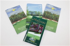 Collection Of Masters Ephemera - Tickets, Pairing Sheets, Spectator Guides, 2017 Comm. Pin & more
